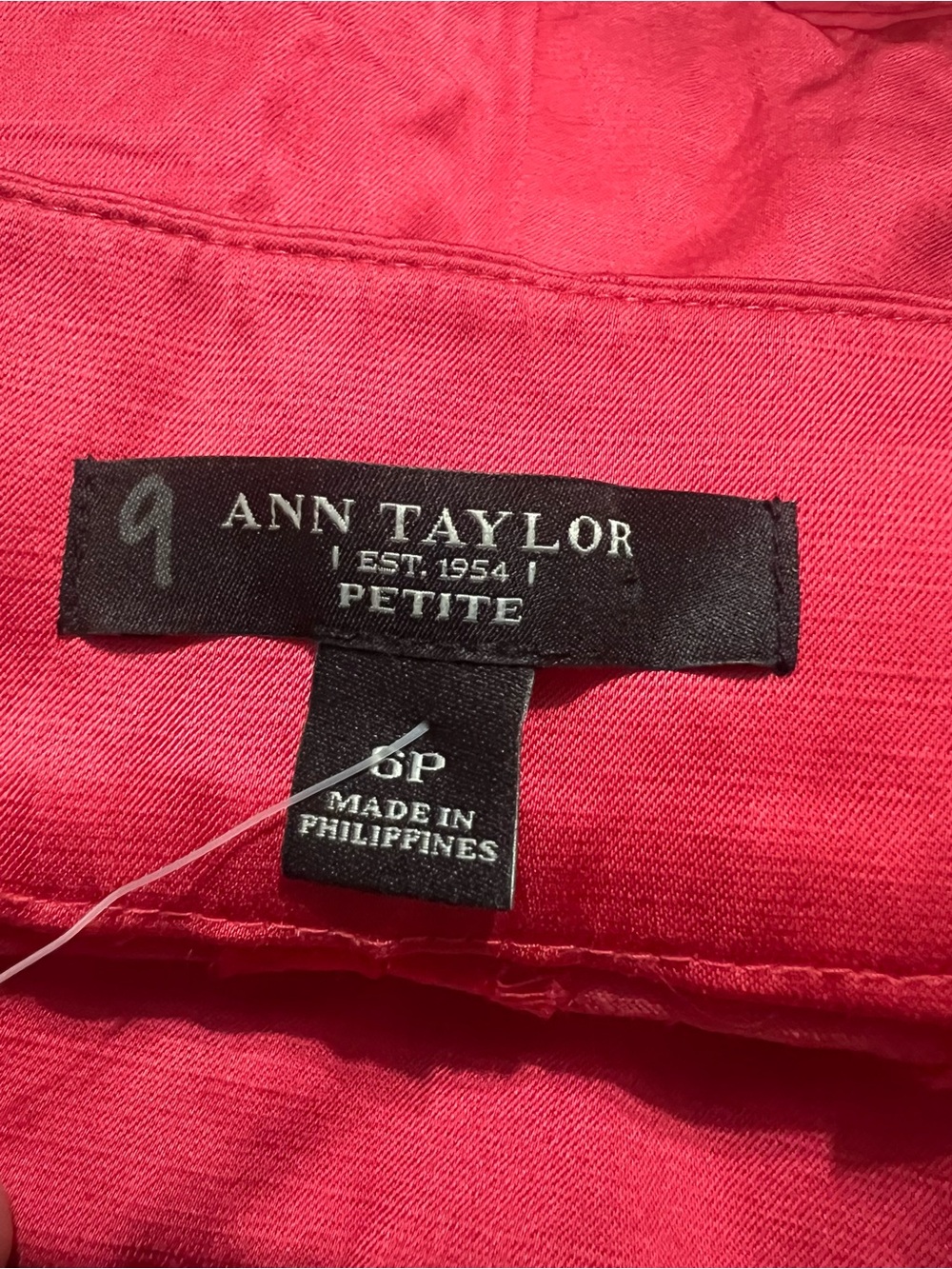 Ann Taylor Petite Coral-Pink Pants - Picture 6 of 6